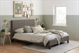 Berlin Faux Leather/Fabric Bed Frame