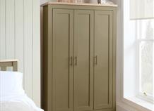 CLICK & COLLECT DEAL 3 door Highgate robe - Olive Colour only