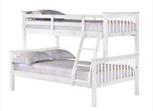 Porto Triple Sleeper (White & Pine)