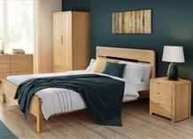 Curve Solid Wooden Bed Frame