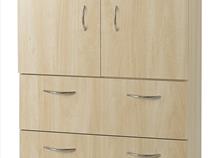 Woodrain 2 Drawer Wardrobe